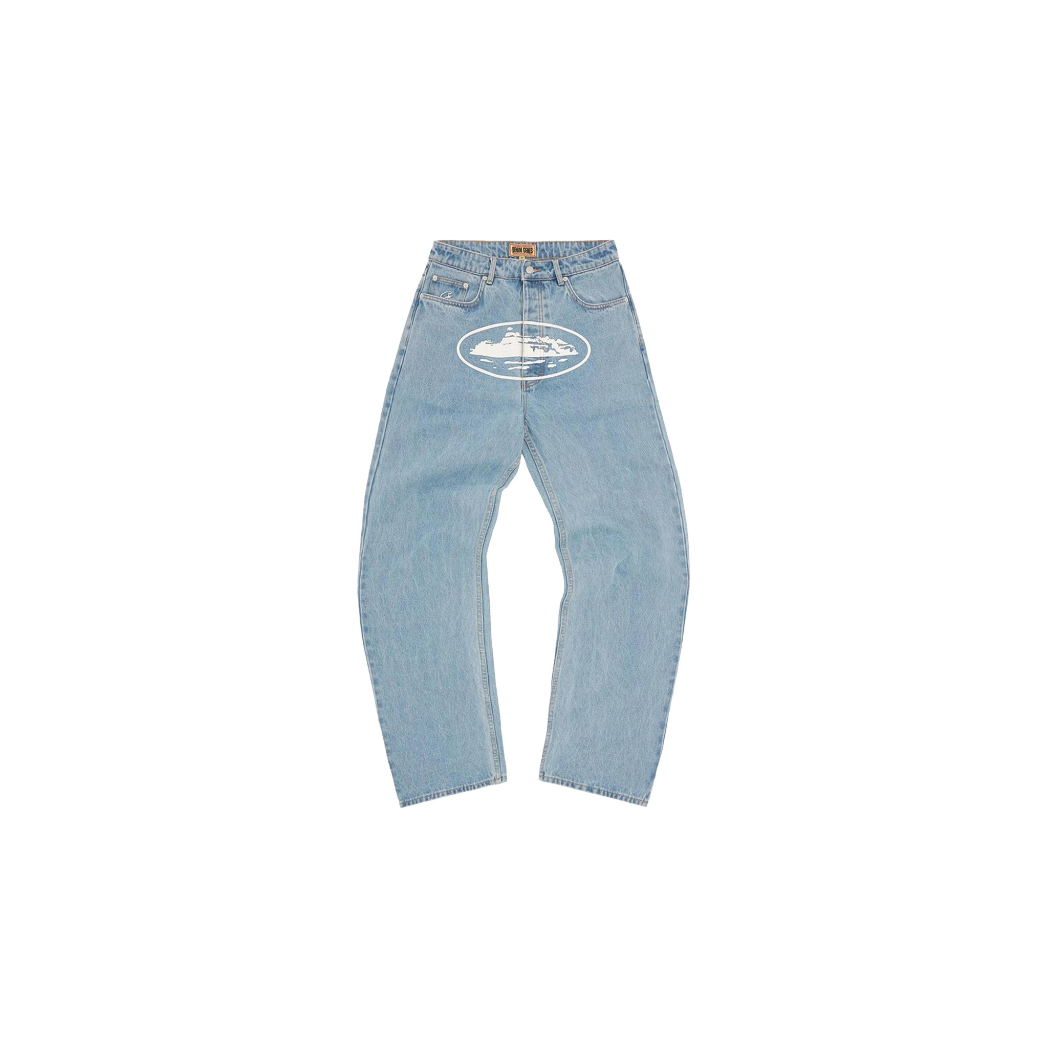Corteiz Alcatraz Baggy Jeans - Washed Blue – Lisabona Streetwear