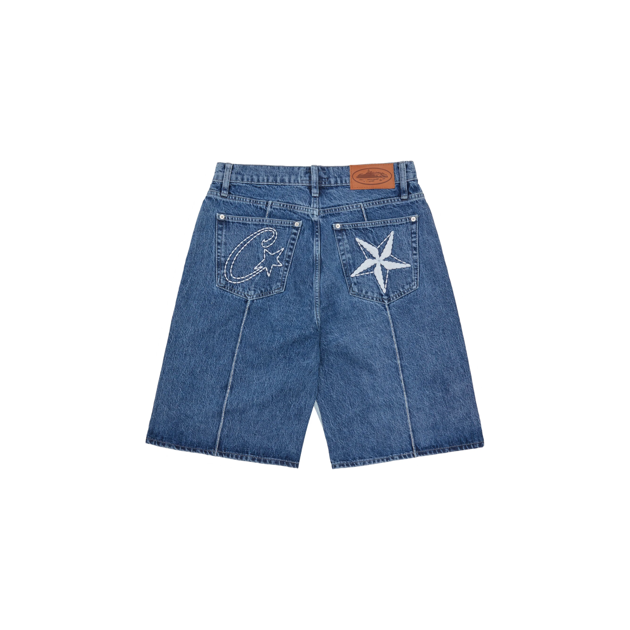 Corteiz C-Star Denim Shorts - Faded Blue – Lisabona Streetwear Corteiz C-Star Denim Shorts - Faded Blue – Lisabona Streetwear