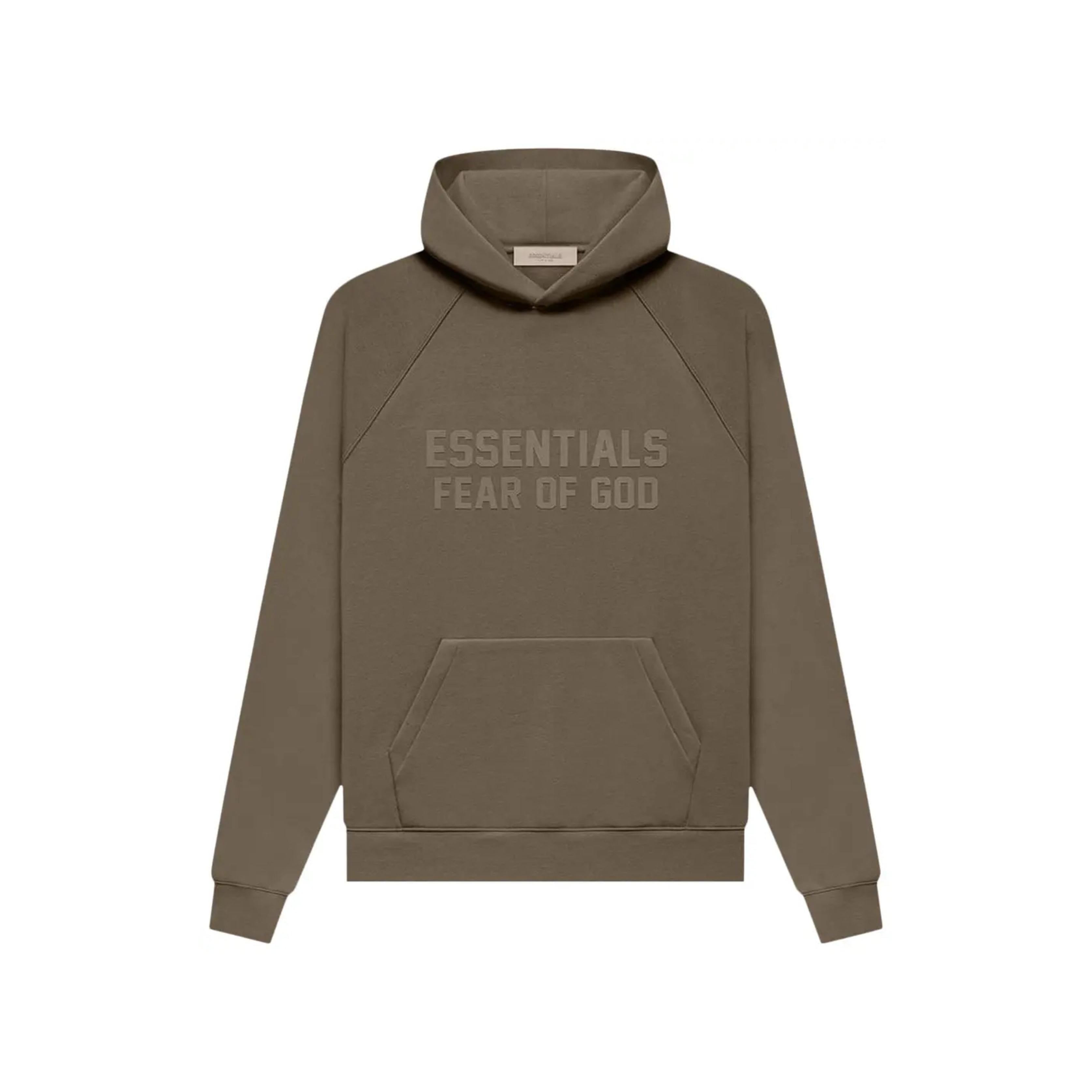 ESSENTIALS FEAR OF GOD フーディー Moletom Fear Of God Essentials Classic Full Zip-Up Jet Black Preto