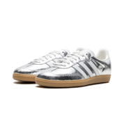 Adidas Samba OG - Silver Metallic Cracked Leather
