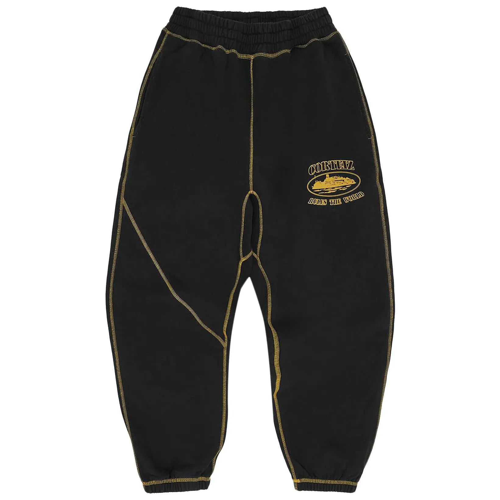 CorteizAlcatrazSweatpant-Black_HoneyYellow.webp
