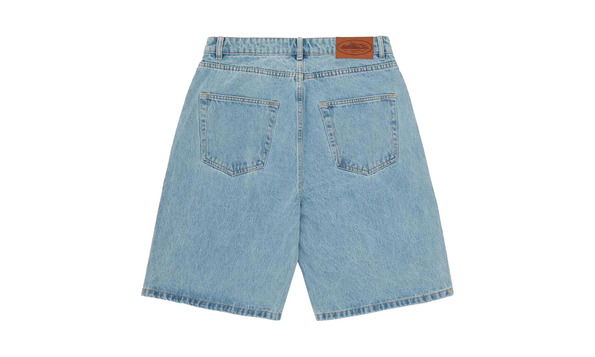 Corteiz Alcatraz Baggy Shorts - Washed Blue