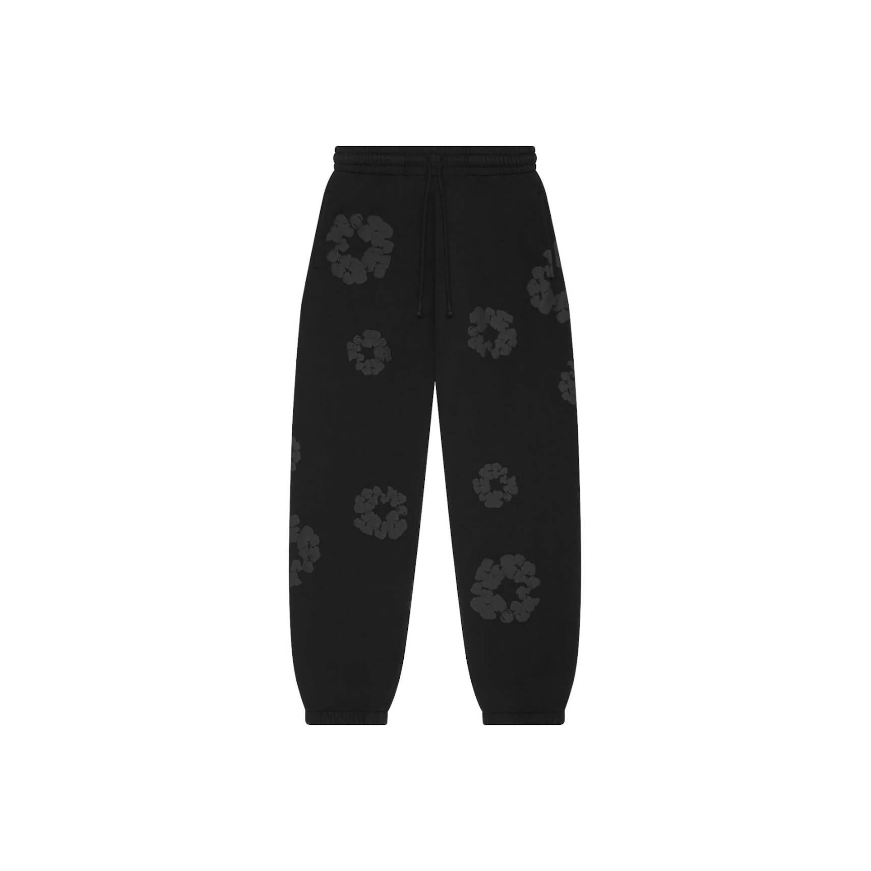 Denim Tears Mono Wreath SweatpantsBlack