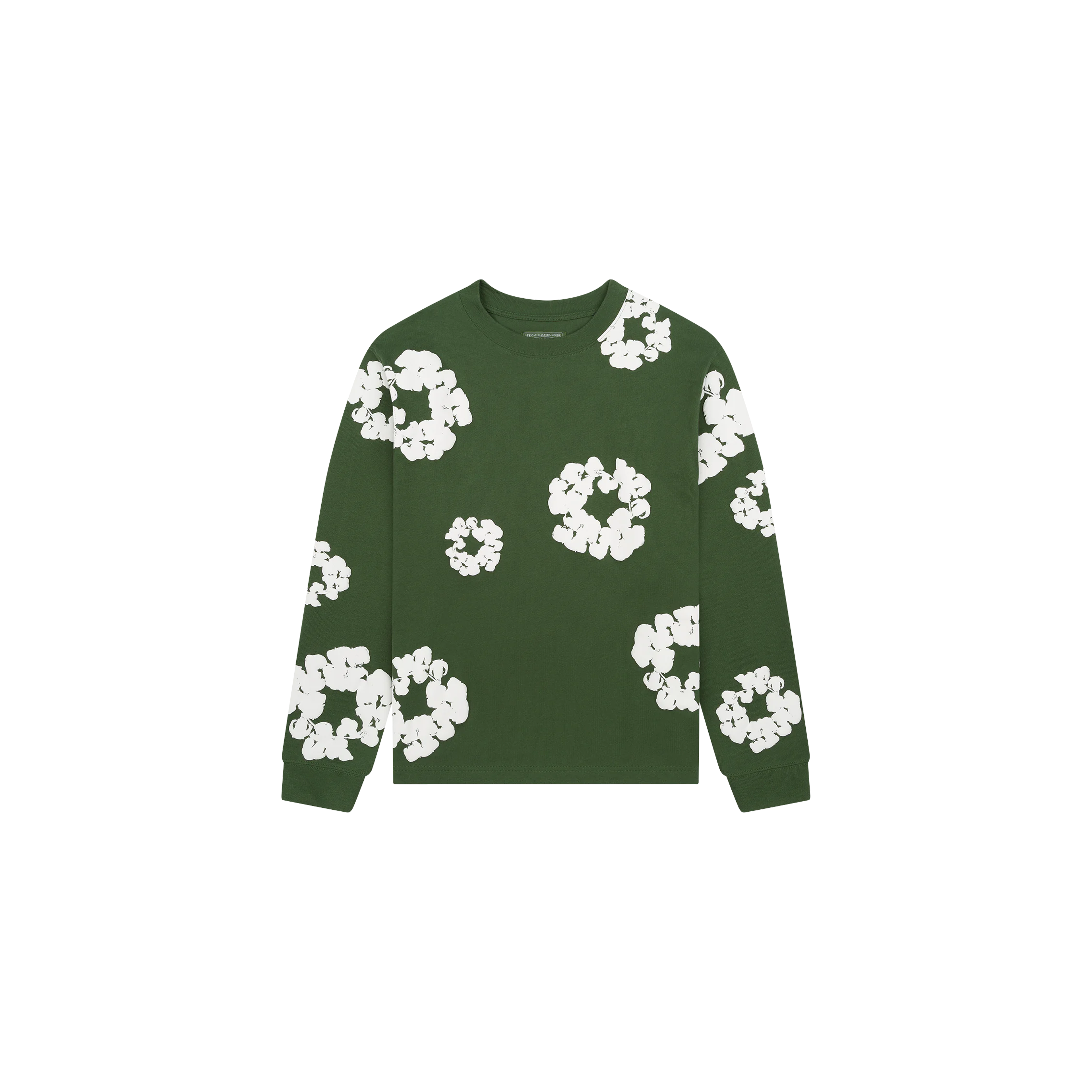 Denim Tears Long Sleeve Cotton Wreath - Green