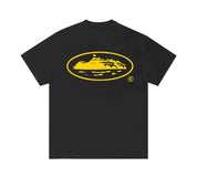 Corteiz OG Island T-Shirt - Black & Honey Yellow