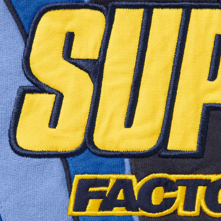 Supreme Fox Racing Zip Up Hooded Sweatshirt - Blue