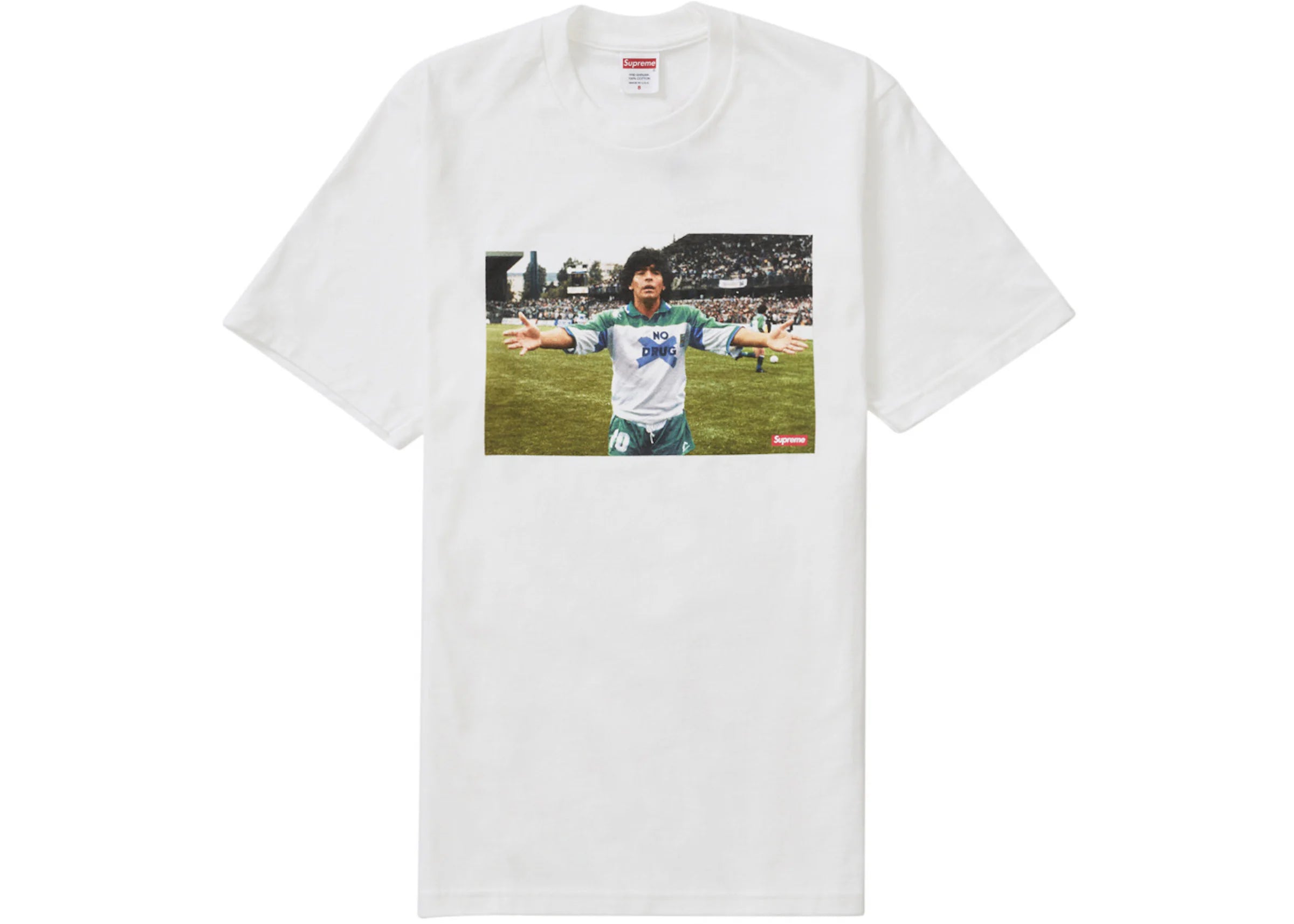 Supreme T-shirt - Maradona White