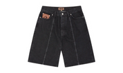 Corteiz C-Star Denim Shorts - Black