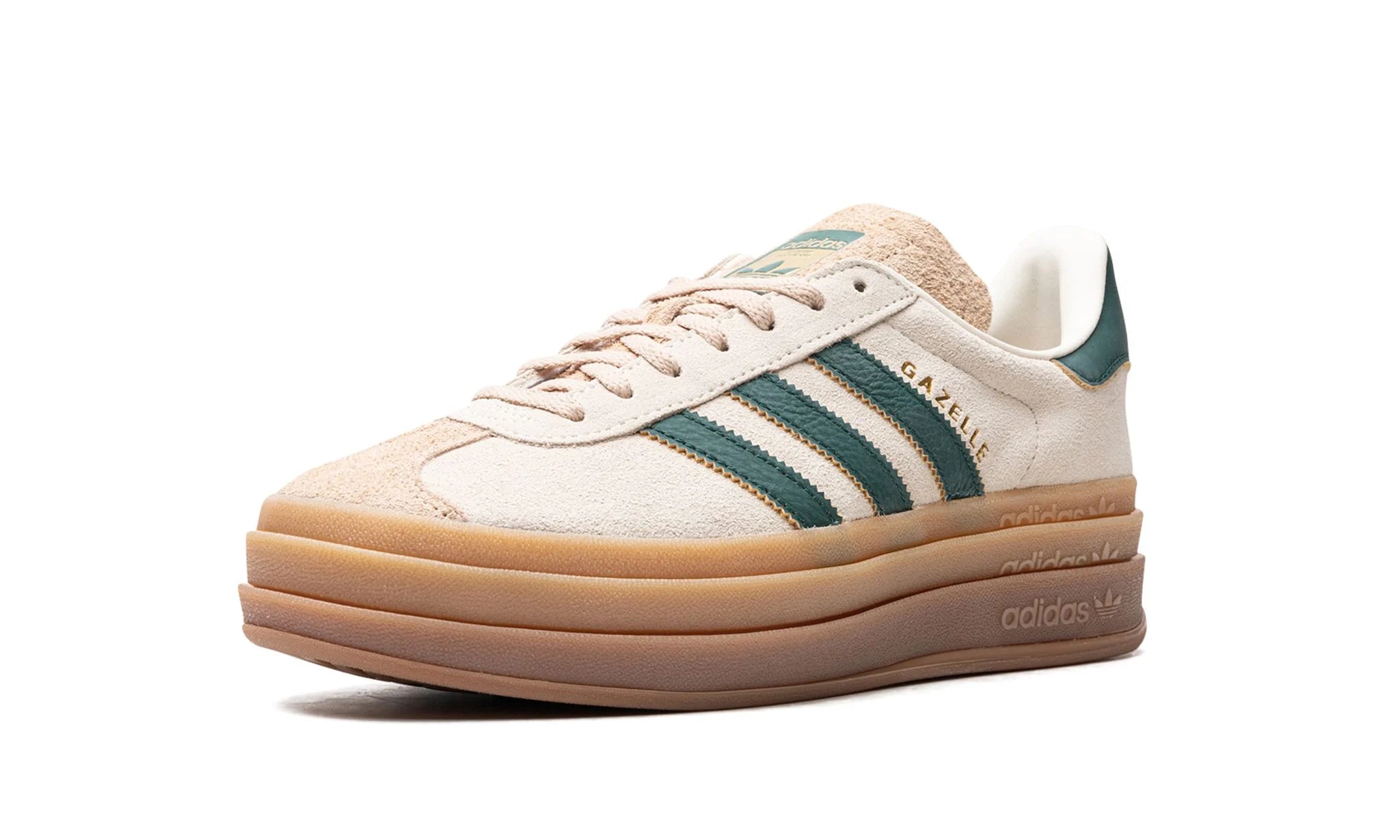 Adidas Gazelle Bold - Cream Collegiate Green