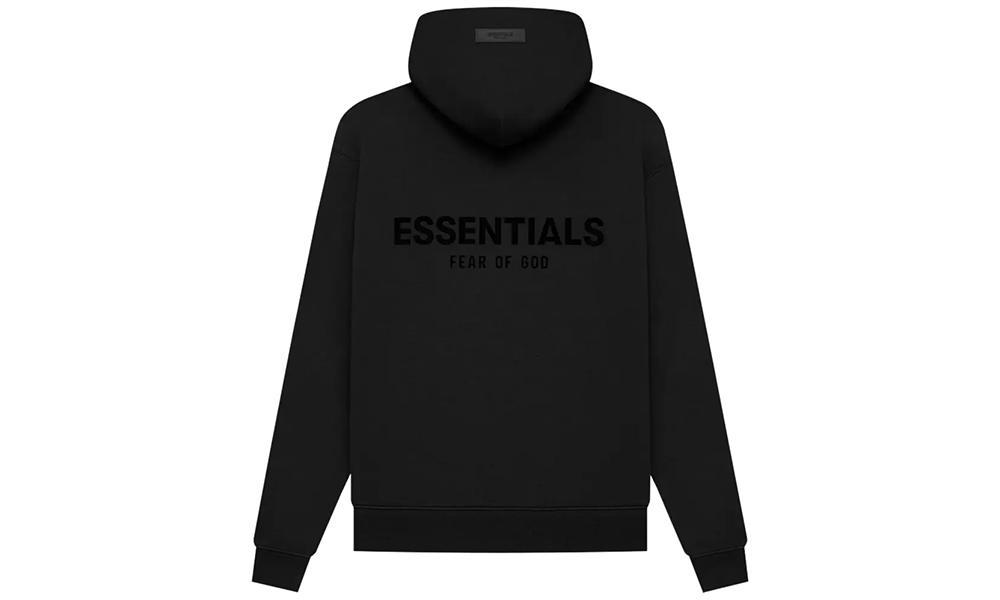 ESSENTIALS Hoodie - Black Stretch Limo